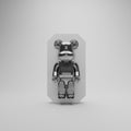 Socle mural aimanté blanc pour figurine Bearbrick, vue d'ensemble